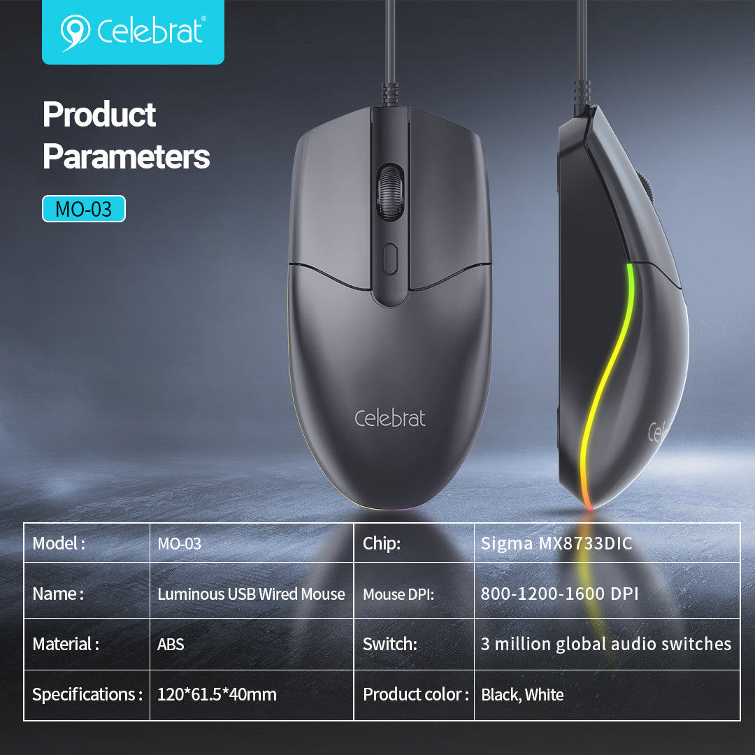 Celebrat RGB Office & Gaming Mouse MO-03