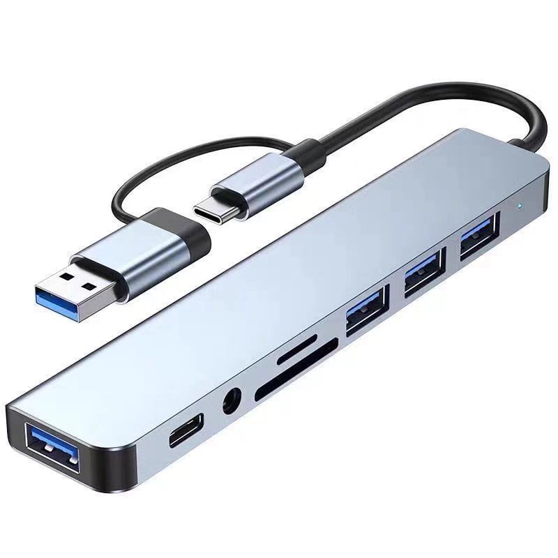 TYPE-C ADAPTER 8 in 1 Support BC1.2