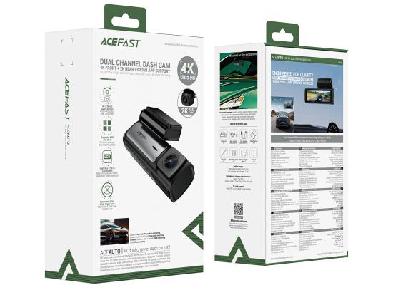 ACEFAST X2 4K Dual Channel Dash Cam