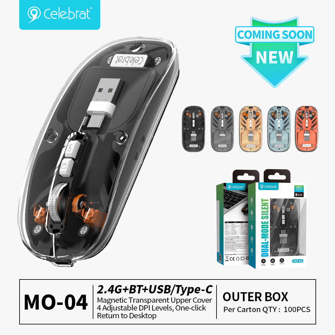 Celebrat Wholesaler Silent 4‑DPI Wireless Mouse MO-04