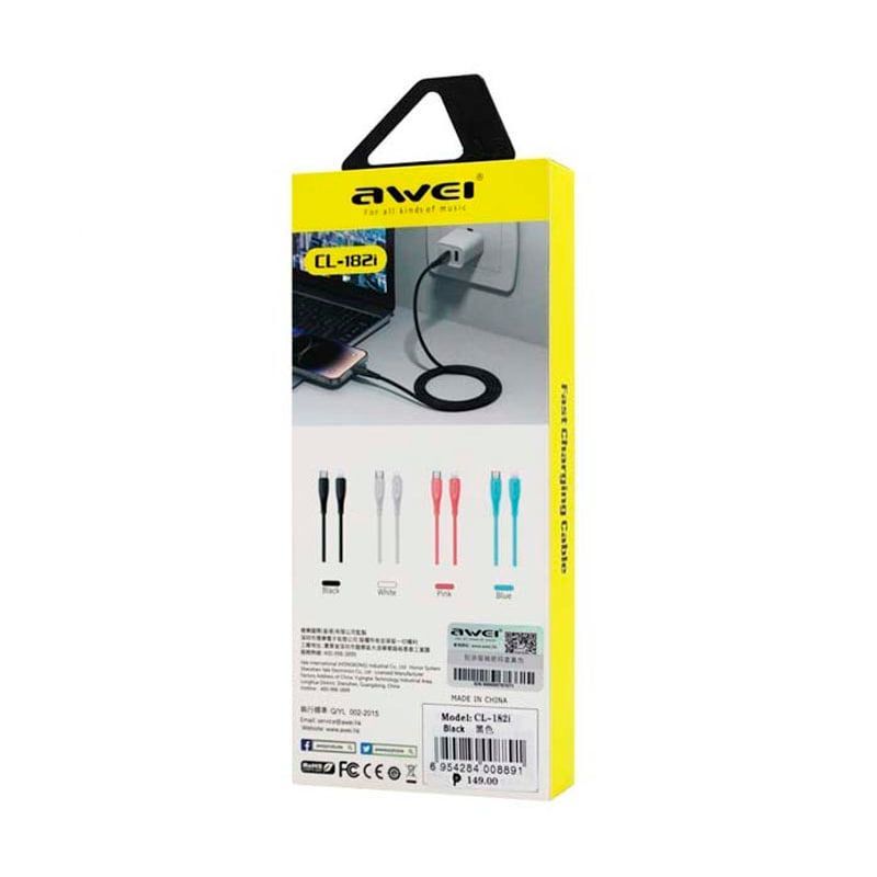 AWEI CL-182i USB-C TO IOS 27W 100CM
