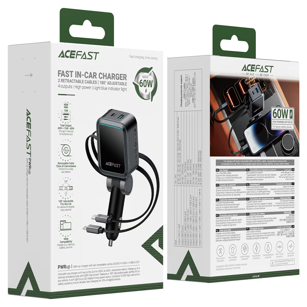 ACEFAST Car Charger B27 60W