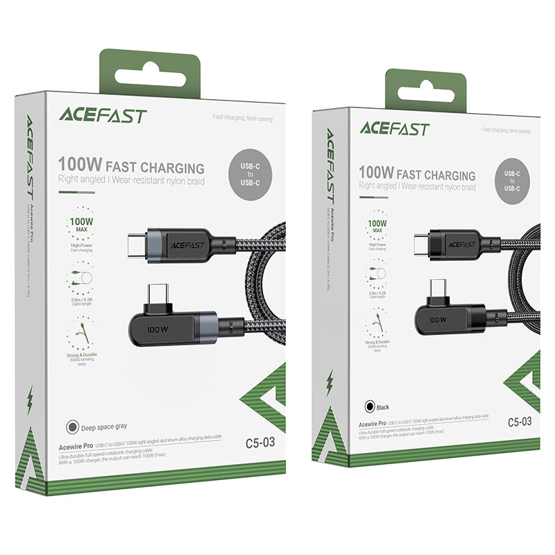 ACEFAST USB-C to USB-C 100W Charging Data Cable C5-03