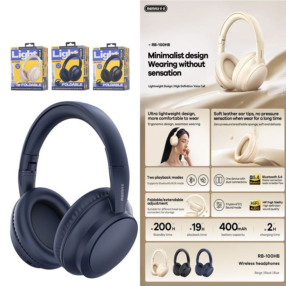 REMAX Wireless Headphones RB-100HB