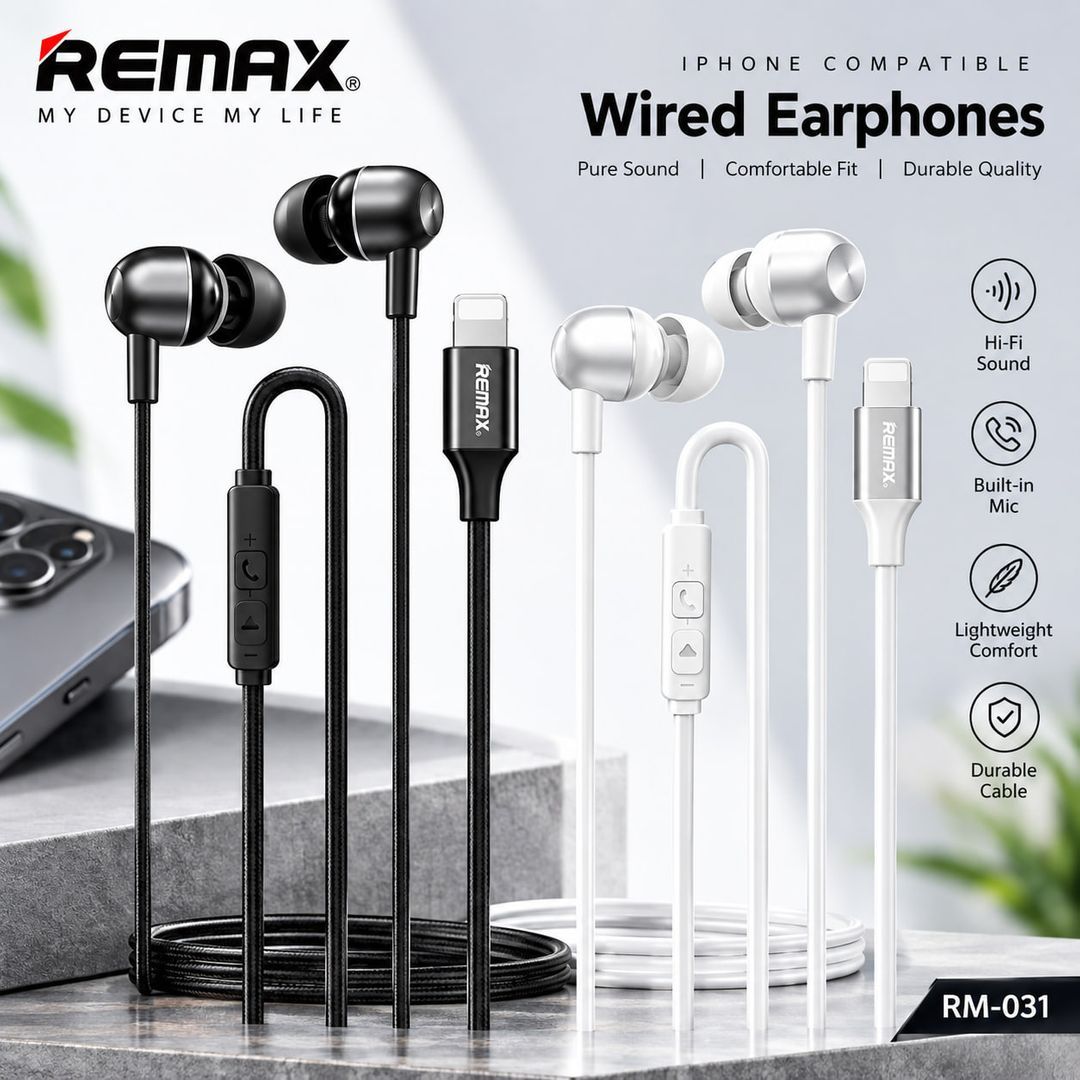 REMAX iPh Capsule Series Music Call Wired Earphones RM-03i