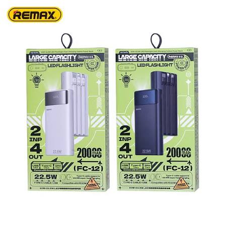 REMAX POWER BANK FC-12 20+22.5W LED 20000mAh