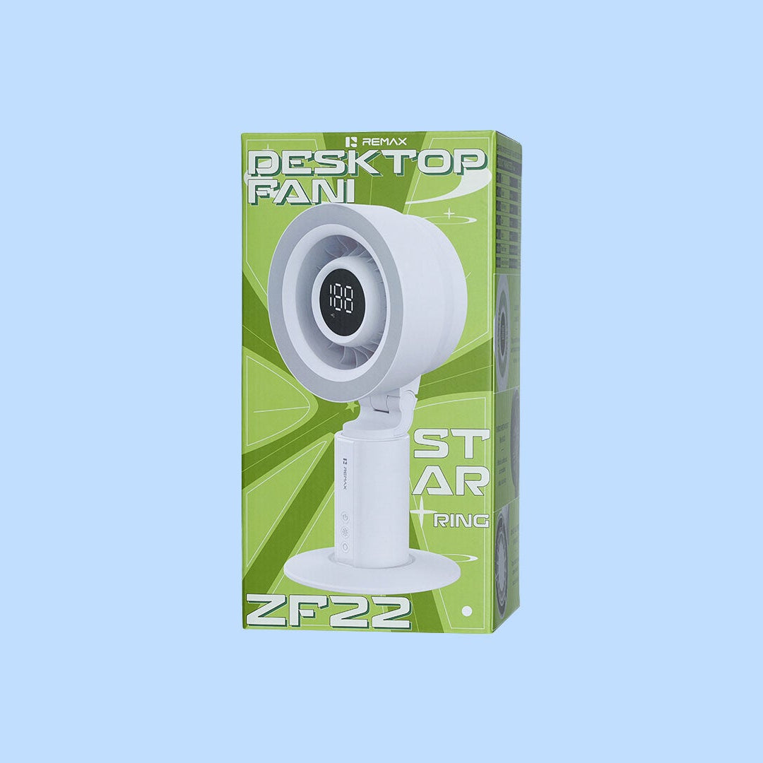 Star Ring Atmosphere Light High-Speed Desktop Fan RS-ZF22