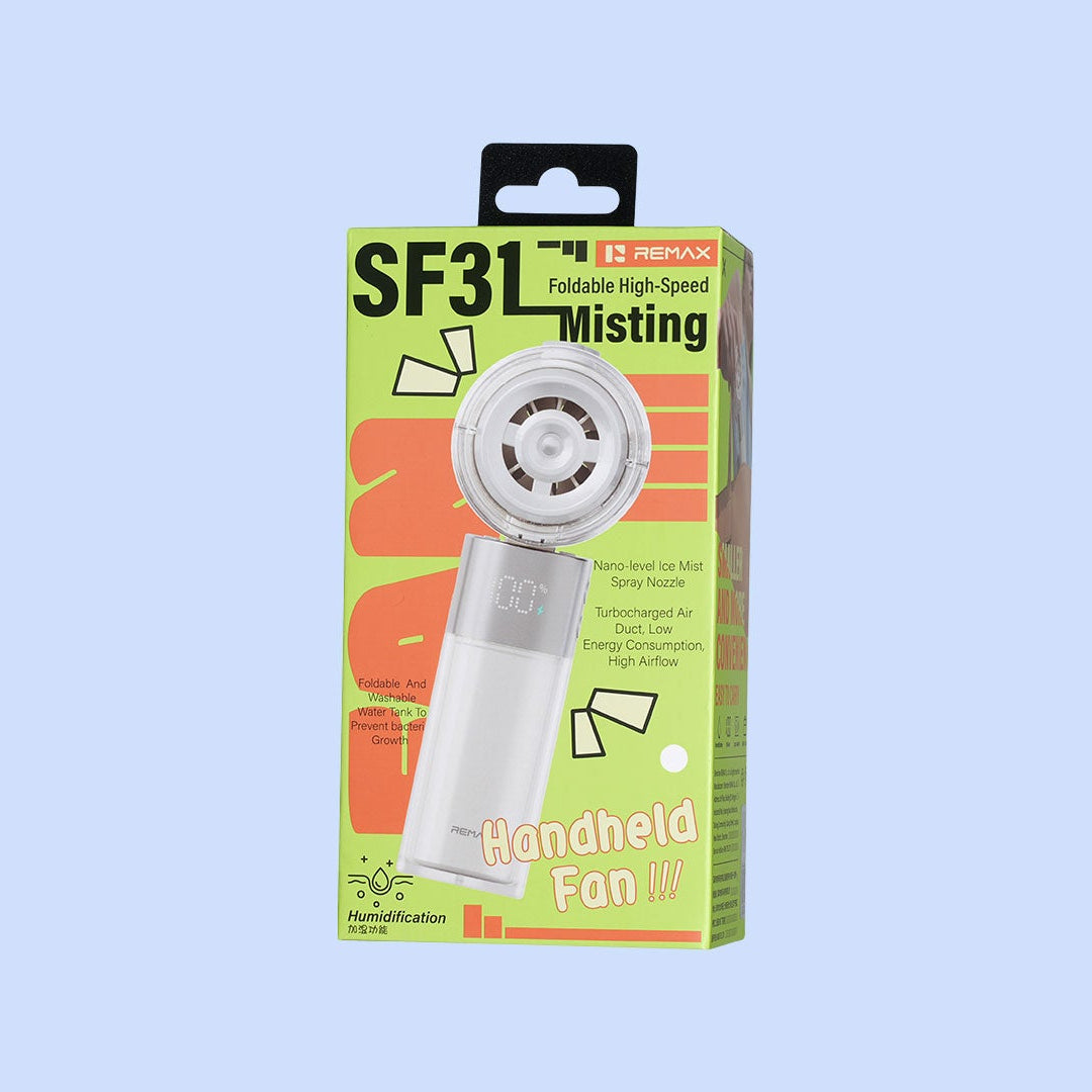 REMAX Misting Foldable High-Speed Handheld Fan RS-SF31
