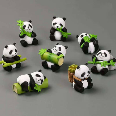 Micro Scenery Creativity Mini Panda Figurines