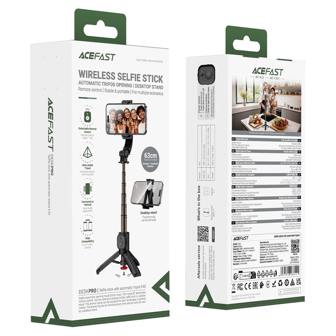 ACEFAST Selfie Stick with Tripod E43