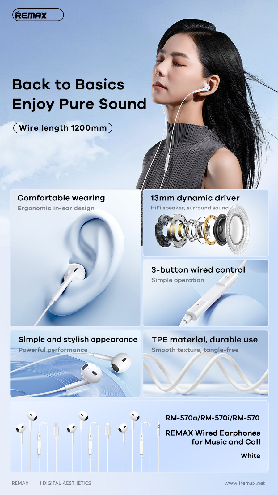 REMAX Wired Earphones RM-570