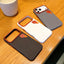 iPhone 17 Pro Max Premium Leather-Finish Magnetic Phone Case