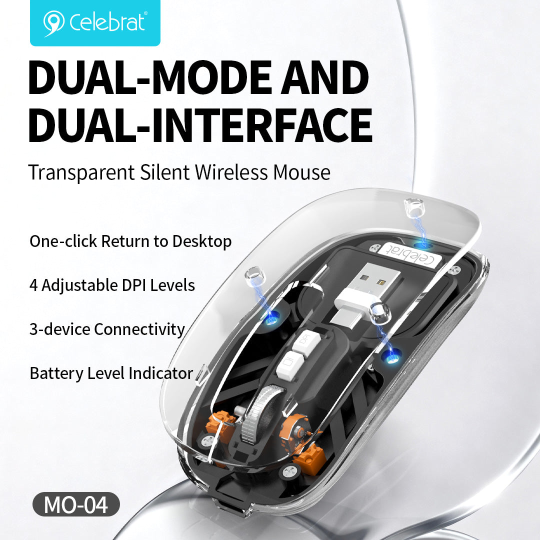 Celebrat Wholesaler Silent 4‑DPI Wireless Mouse MO-04