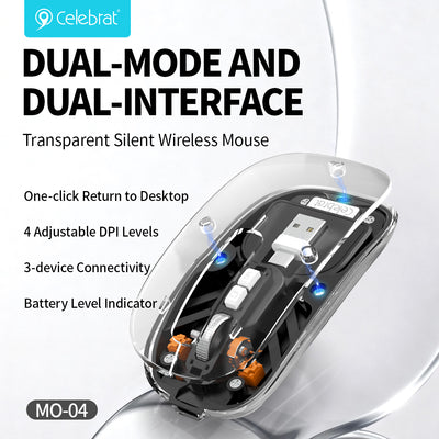 Celebrat Wholesaler Silent 4‑DPI Wireless Mouse MO-04