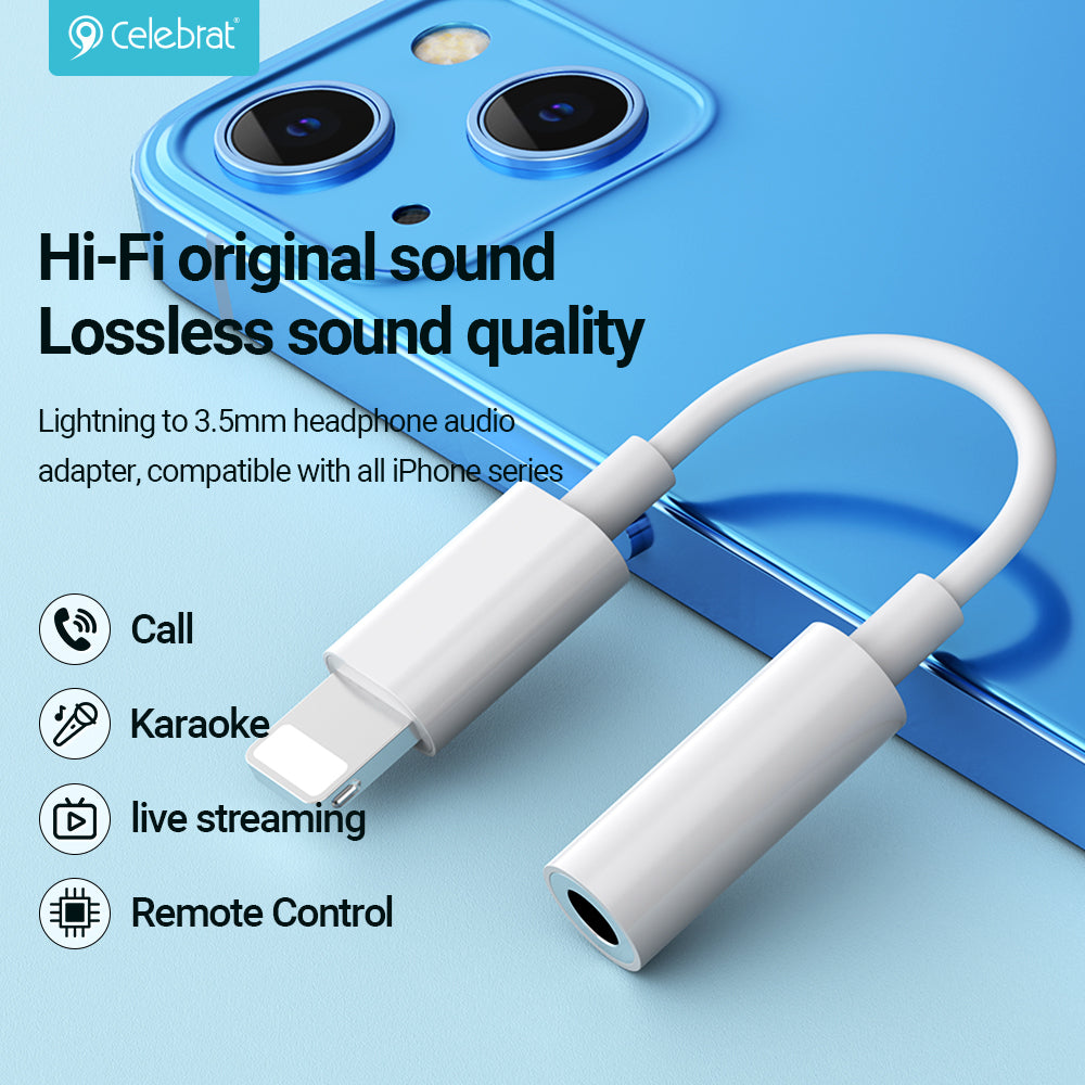 Celebrat Lightning to 3.5mm Audio Conversion Cable AU-07