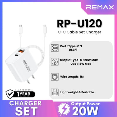 Remax RP-U120 Kiddy Series 20W C+C Charger