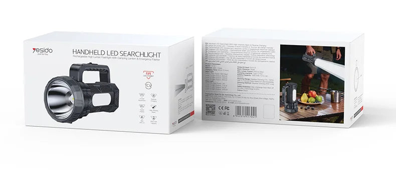 YESIDO TC12 Handheld Led Searchlight