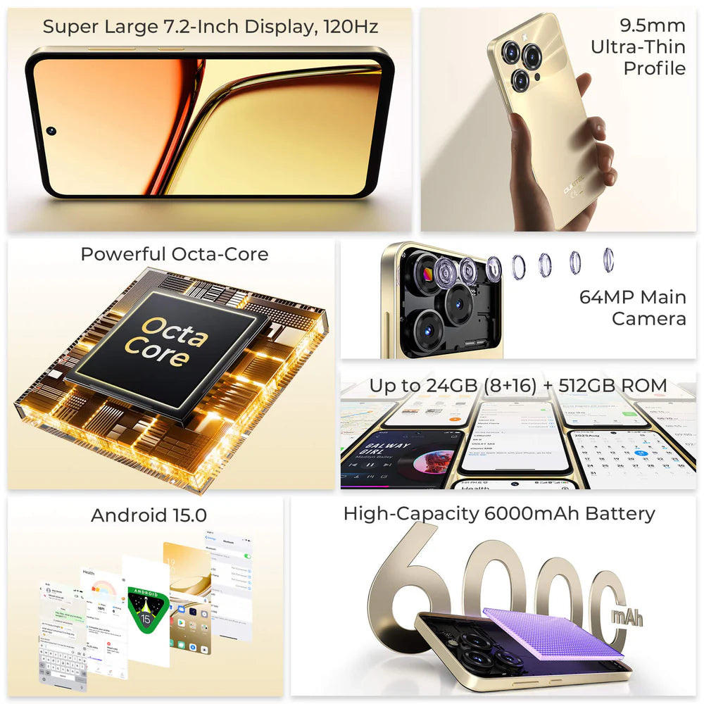 OUKITEL C69 Massive Display 7.2-inch