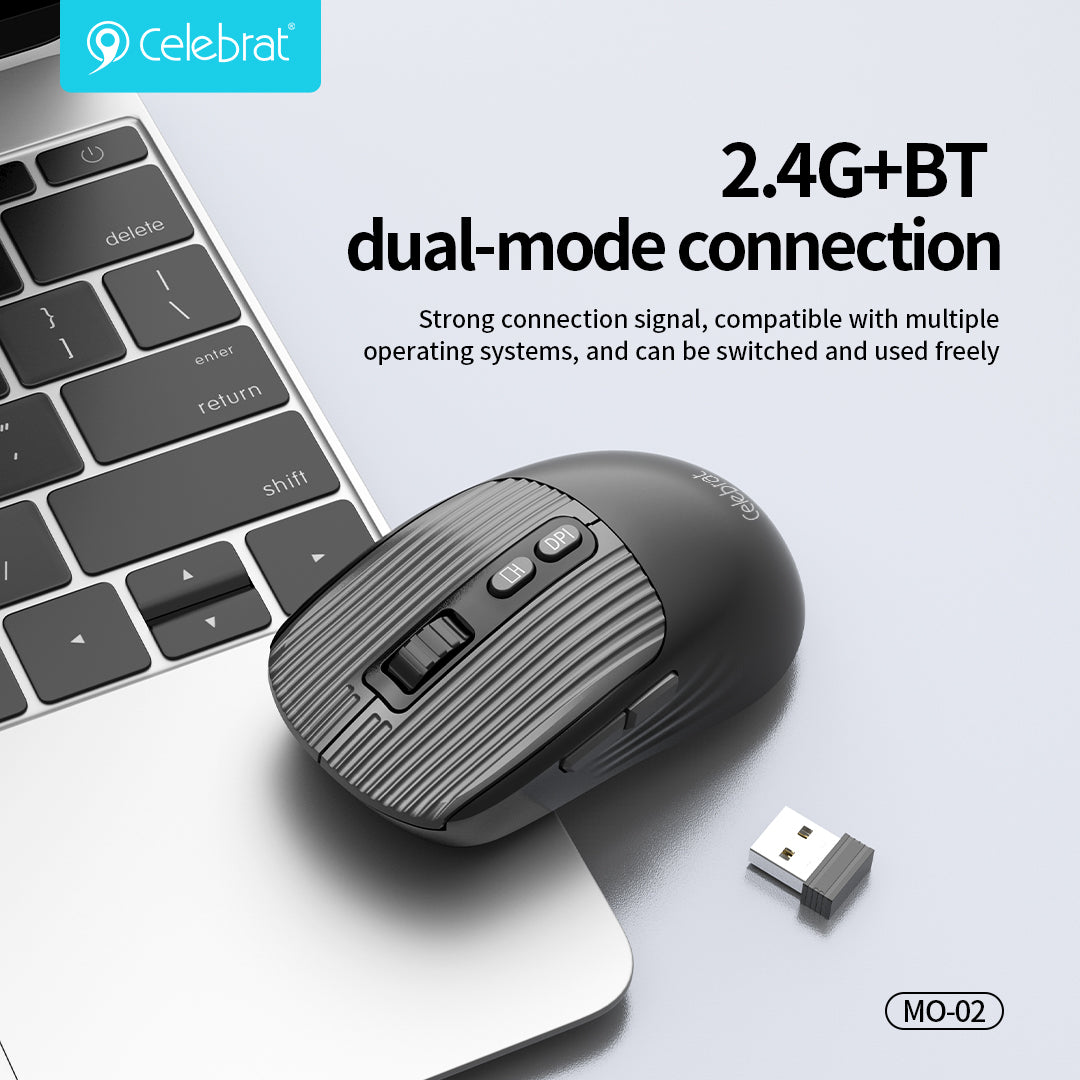 Celebrat Silent Dual-Mode Wireless Mouse MO-02