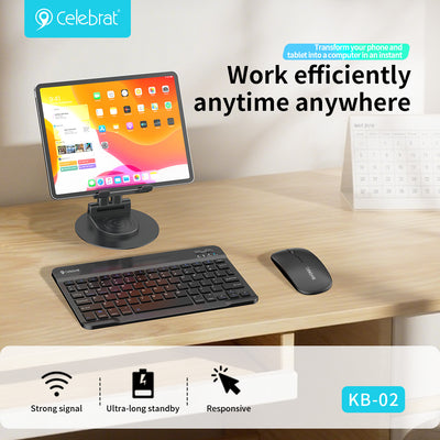Celebrat Wireless Keyboard and Mouse Combo KB-02