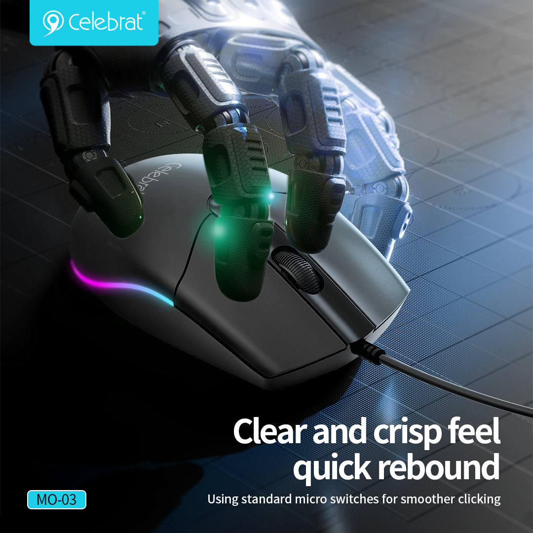 Celebrat RGB Office & Gaming Mouse MO-03