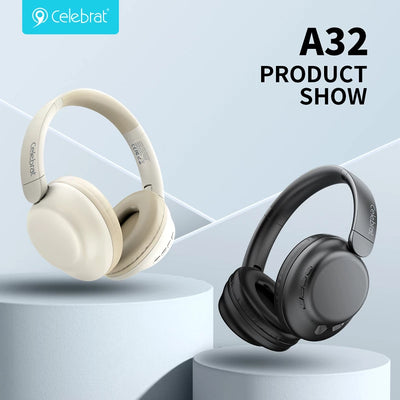 CELEBRAT A32 Extra Bass Bluetooth Headphones