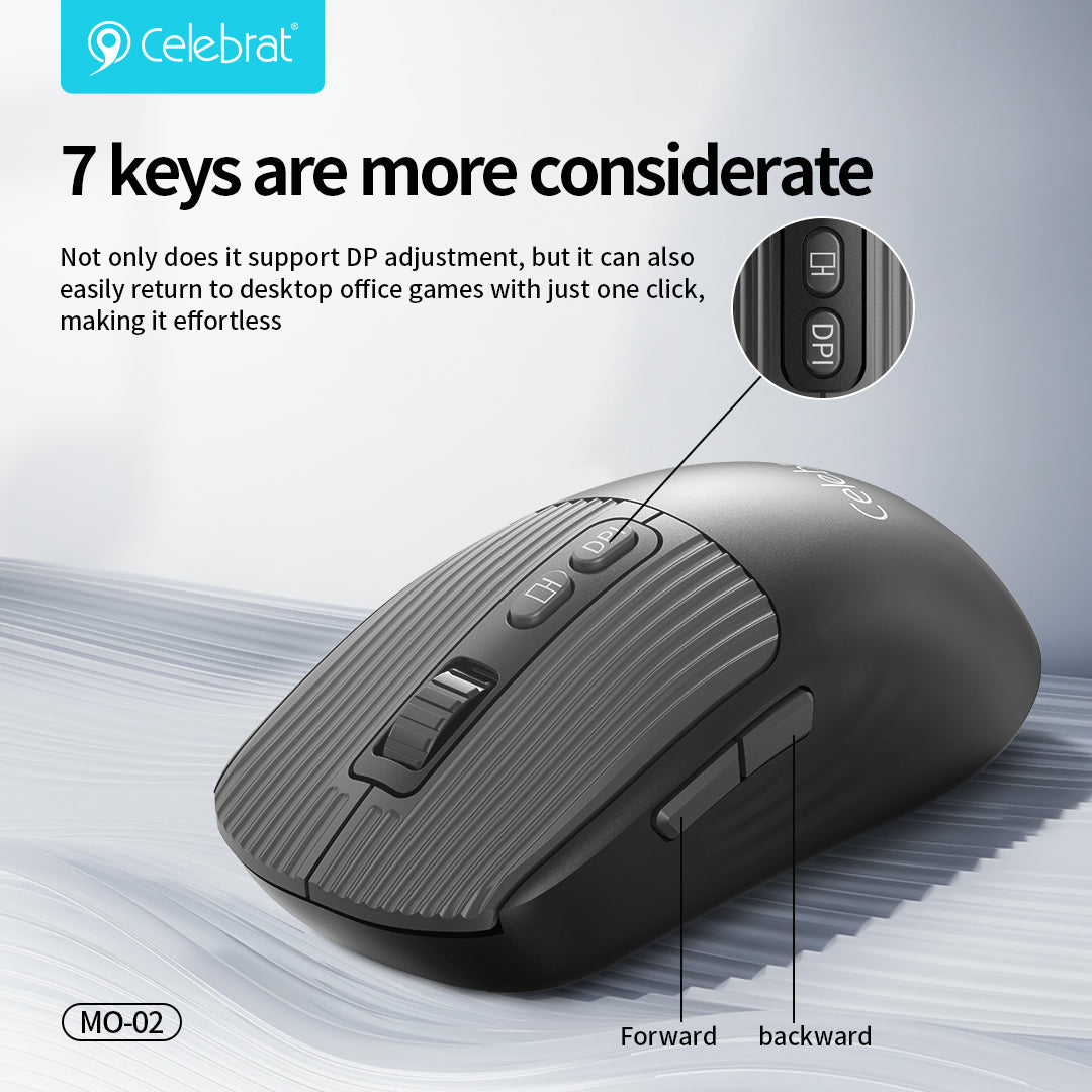 Celebrat Silent Dual-Mode Wireless Mouse MO-02