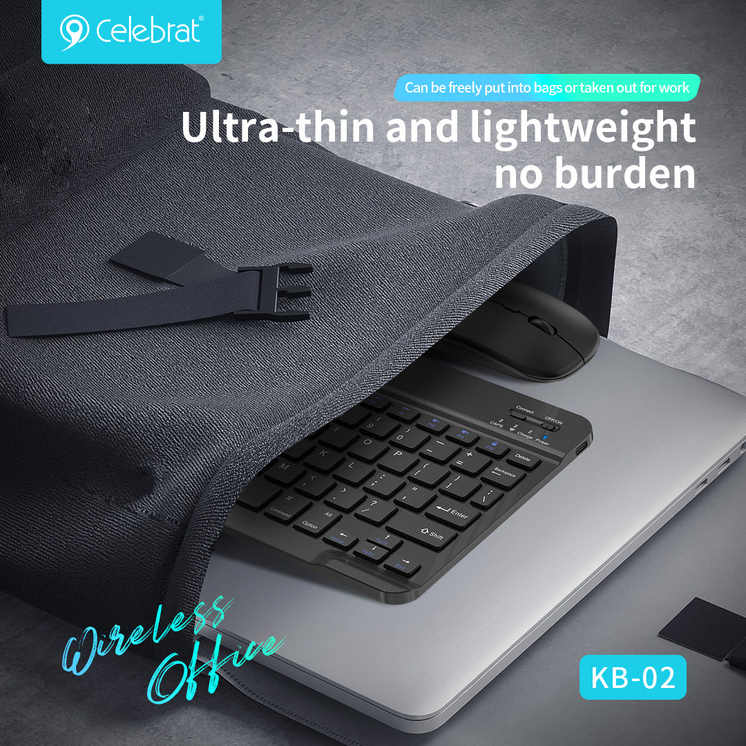 Celebrat Wireless Keyboard and Mouse Combo KB-02