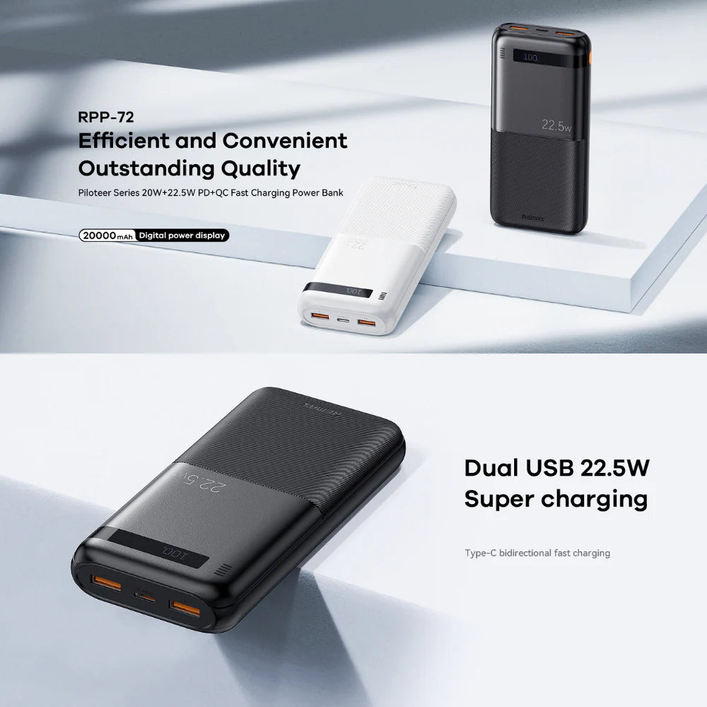 REMAX RPP-72 20W+22.5W 20000mAh