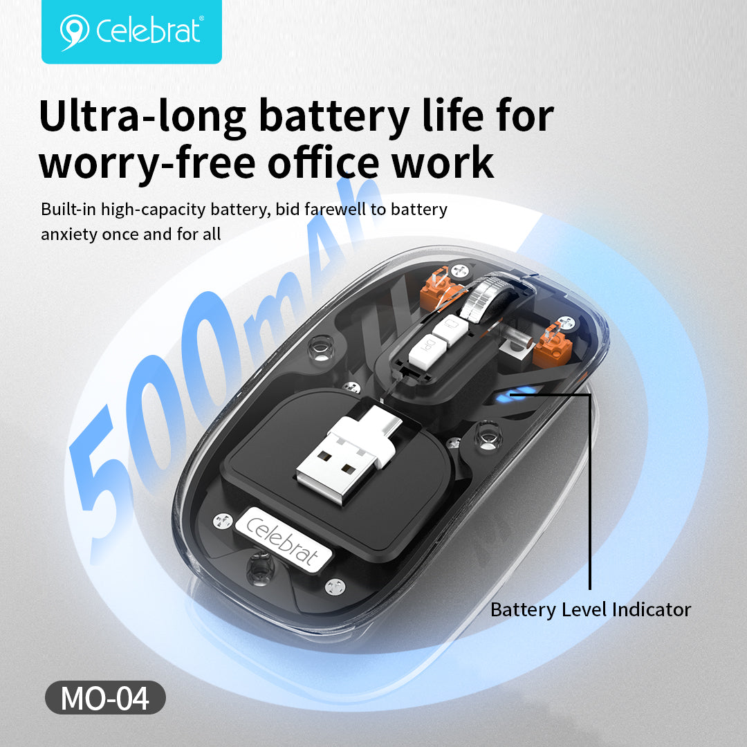 Celebrat Wholesaler Silent 4‑DPI Wireless Mouse MO-04