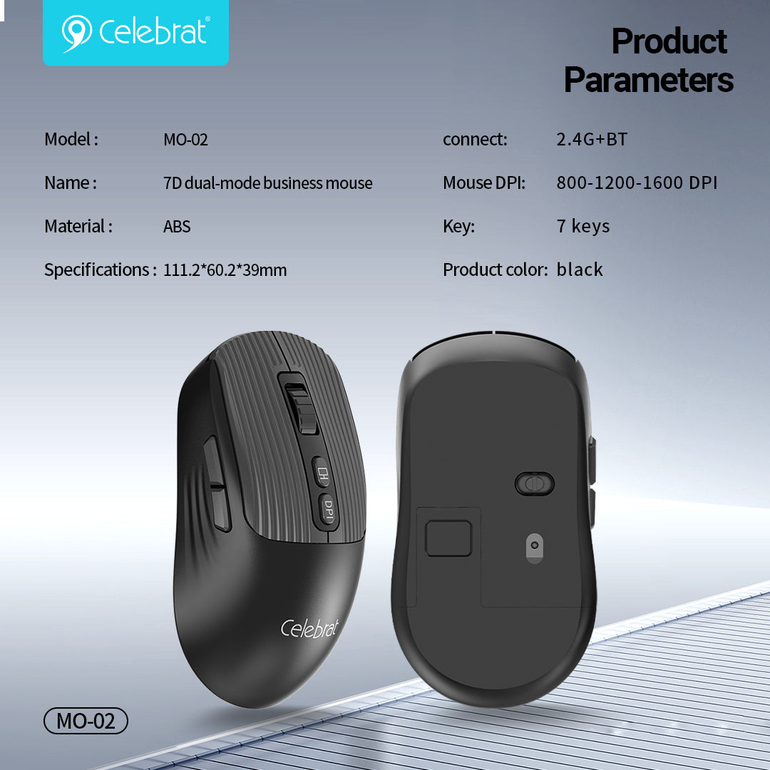 Celebrat Silent Dual-Mode Wireless Mouse MO-02