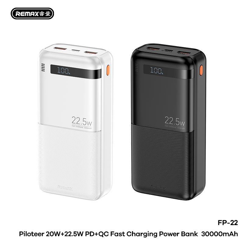 REMAX POWER BANK 30,000mAh Fast Charging FP-22