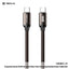 REMAX Exquisite Series 100W Brushed Alloy Fast Charging Braided Data Cable CB36 (C-C)