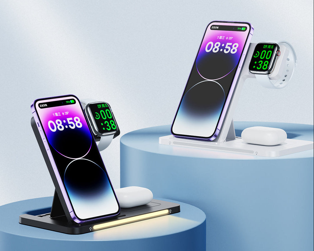 REMAX 22W 3-in-1 Foldable Wireless Charging Station RP-W70