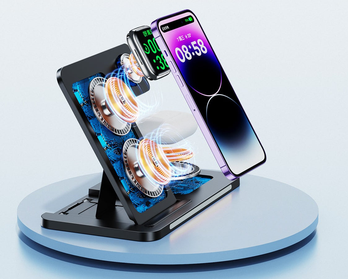 REMAX 22W 3-in-1 Foldable Wireless Charging Station RP-W70