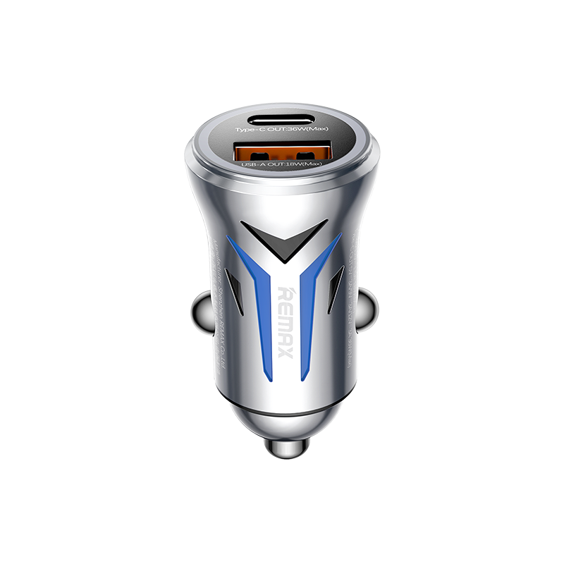 REMAX 36W Dual-Port Mini Fast Car Charger CC06