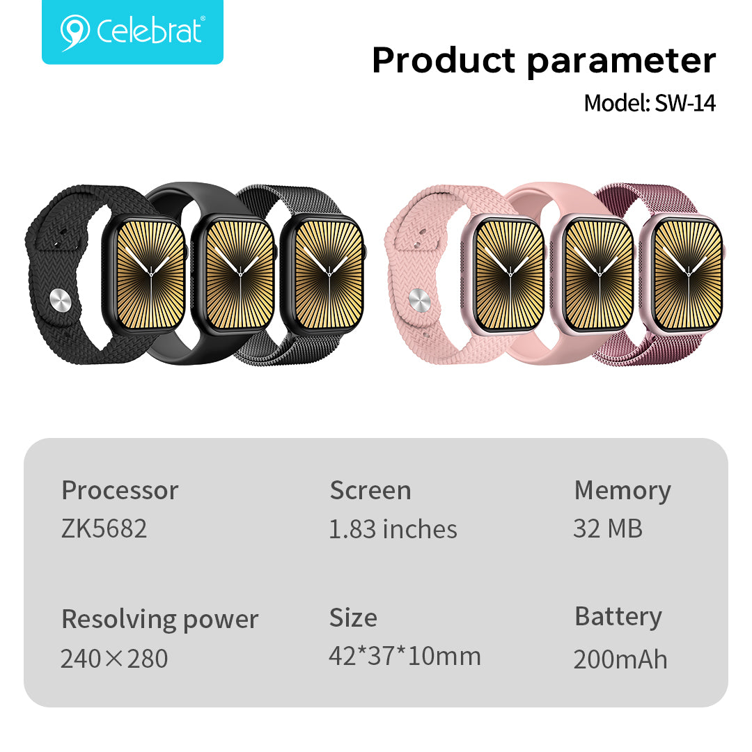 Celebrat SW-14 Smartwatch With Exquisite Design