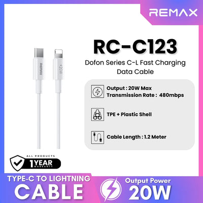 REMAX Dofon Series 30W PD Fast Charging  Data Cable 2M  RC-C123 C-L