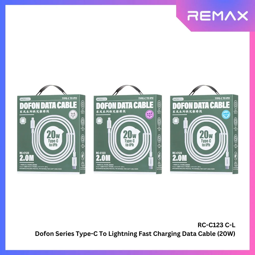 REMAX Dofon Series 30W PD Fast Charging  Data Cable 2M  RC-C123 C-L