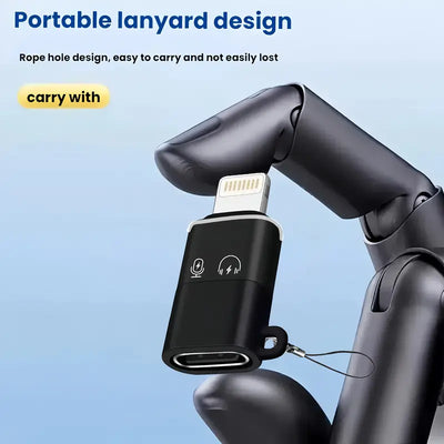 USB-C Female to Lightning Male OTG Audio Adapter
