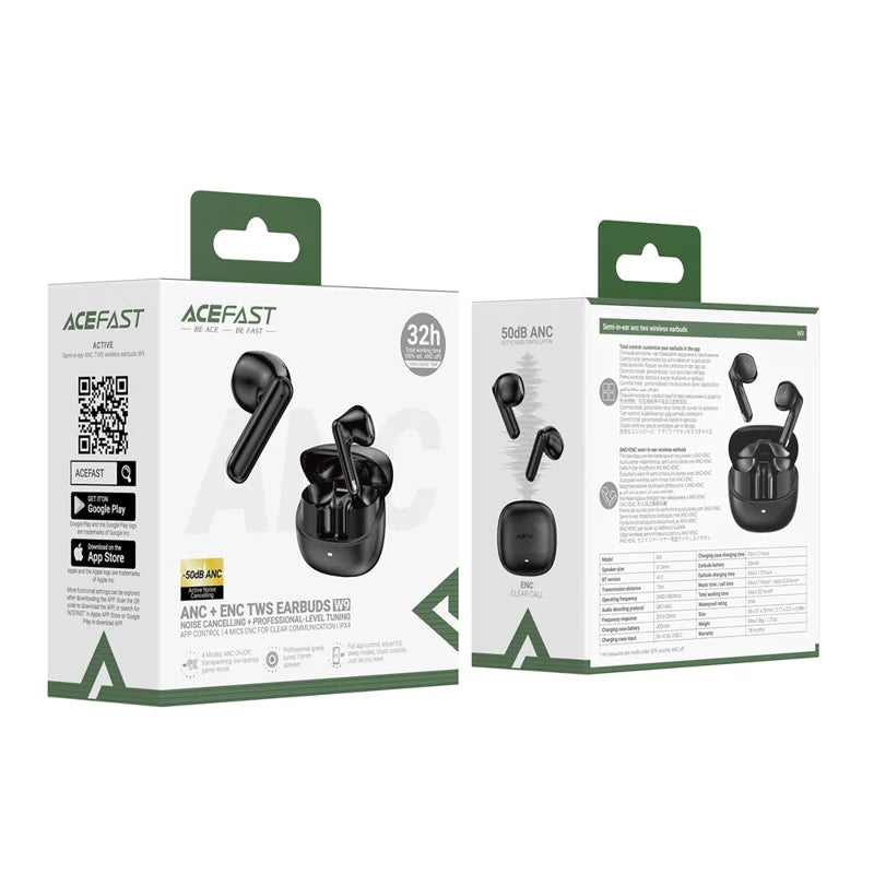 ACEFAST W9 semi-in-ear ANC tws wireless earbuds