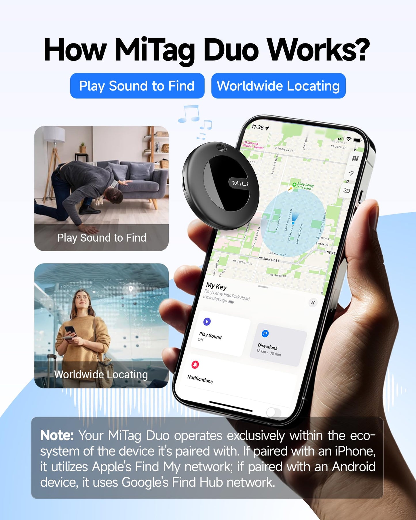 MiLi MiTag Duo (Apple & Android)