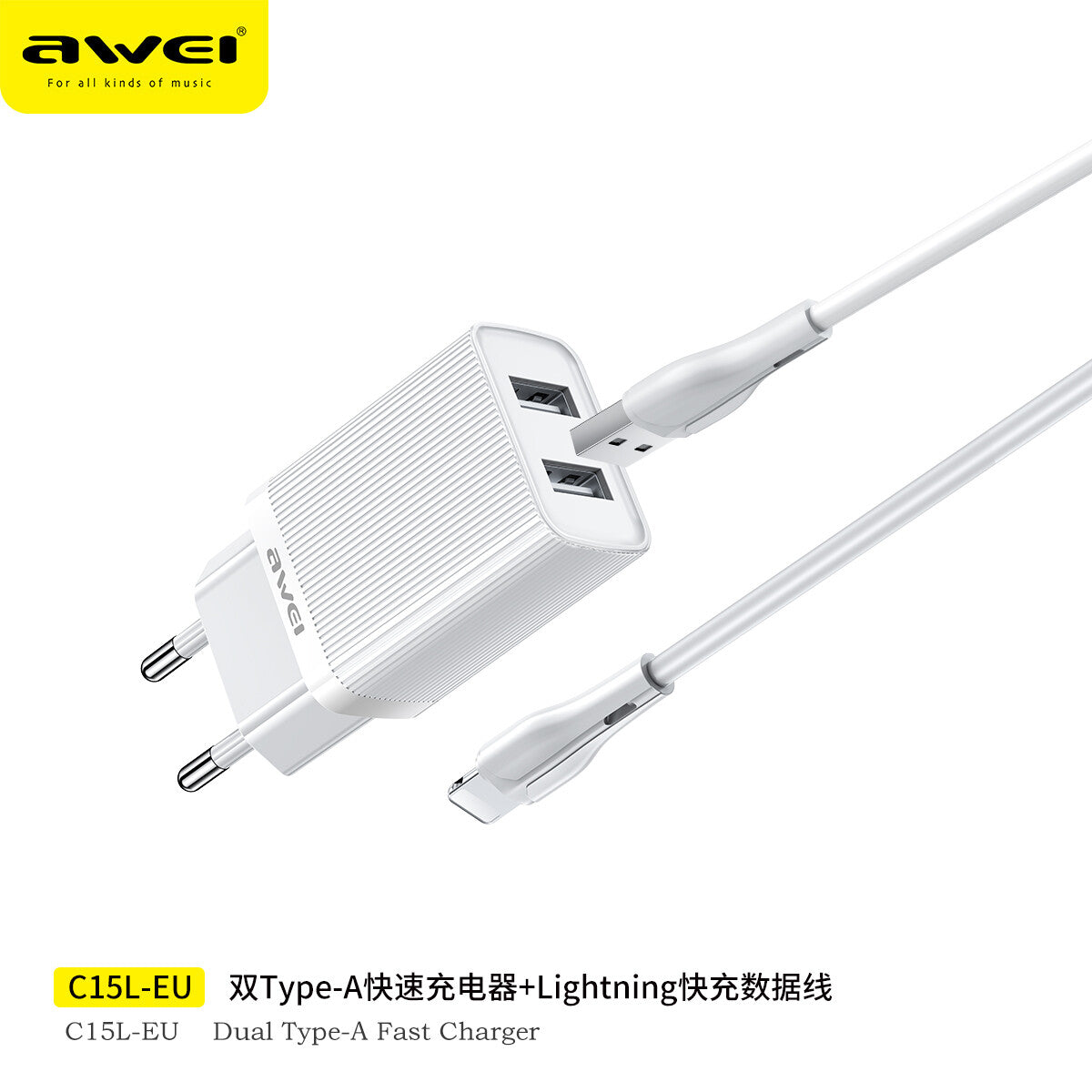 AWEI C15T-US USB-C TO C 10W