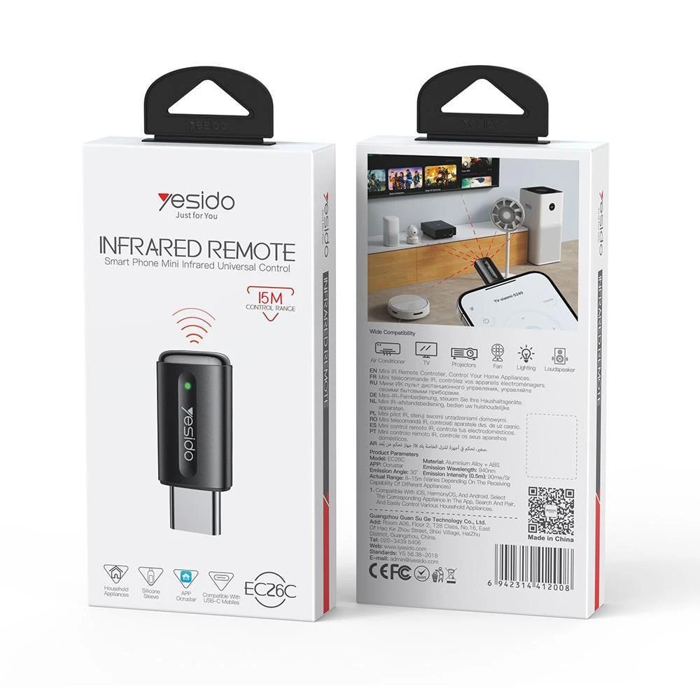 YESIDO EC26C Smart Phone  Remote  Control USB-C