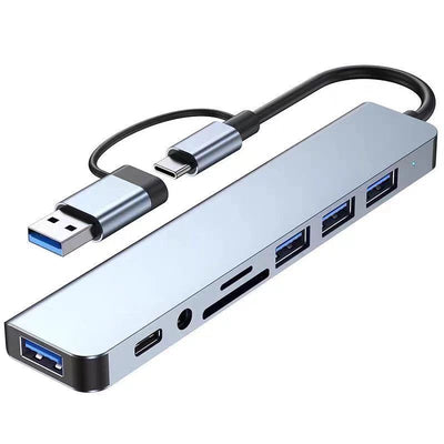 TYPE-C ADAPTER 8 in 1 Support BC1.2