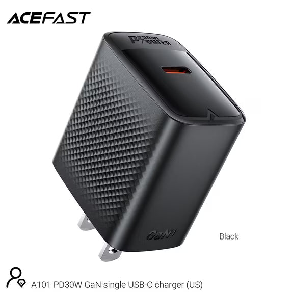 ACEFAST A101 PD30W GaN single USB-C charger (US)