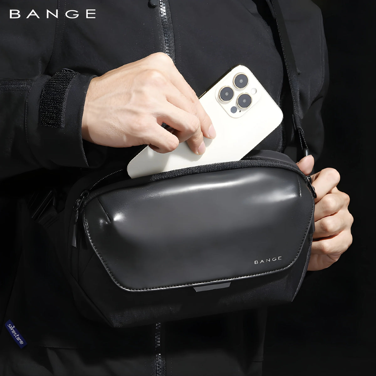 BANGE Vega BG-8133 Ultra-Lightweight, Sleek Water-Resistant Nylon Messenger Crossbody Bag