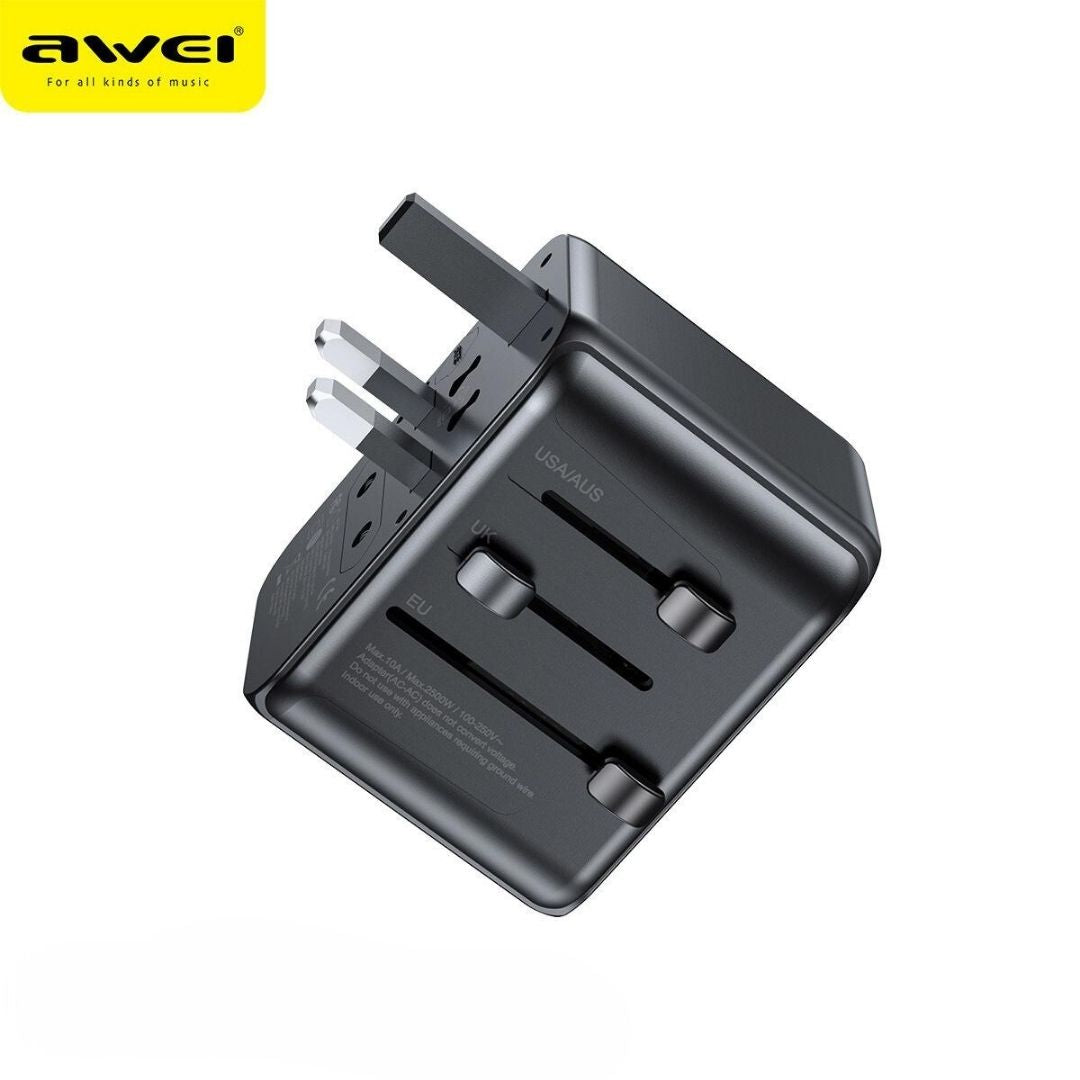 Awei 35W Multi-Port Universal Travel Adapter C-39