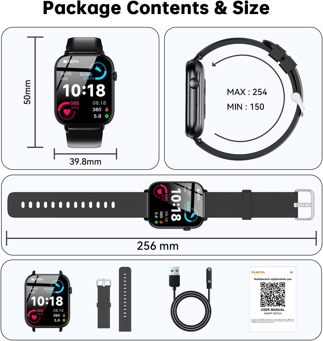 OUKITEL Smart Watch Your Fitness Tracker