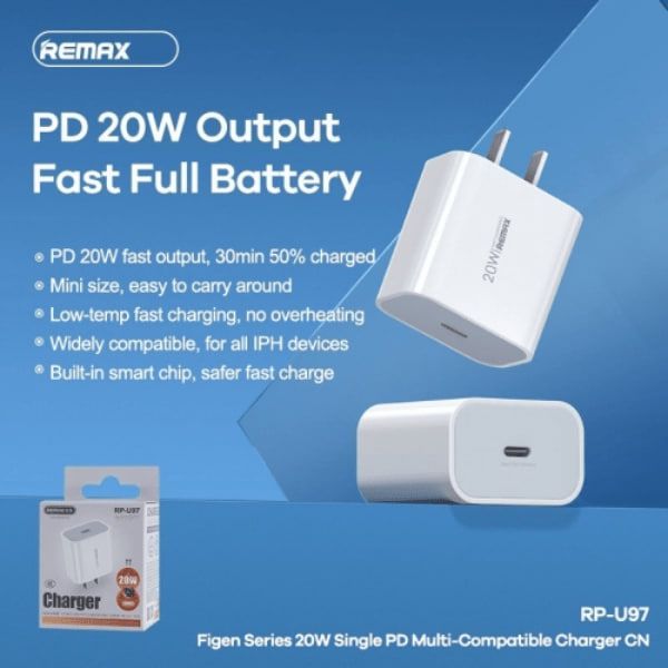 REMAX CHARGER 20w RP-U97
